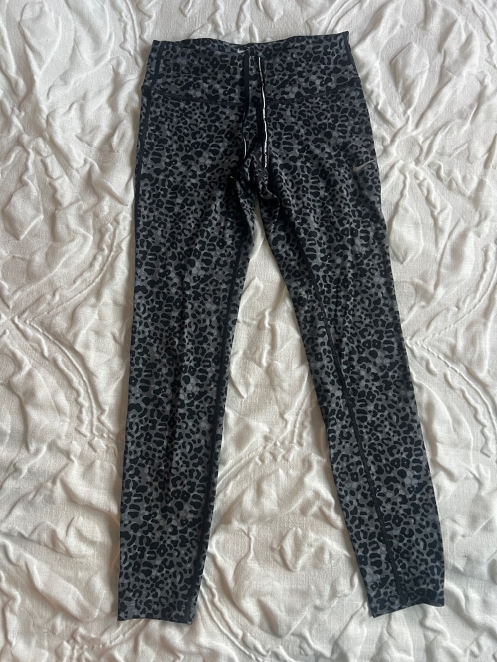 Nike Charcoal Black Leopard Print Leggings